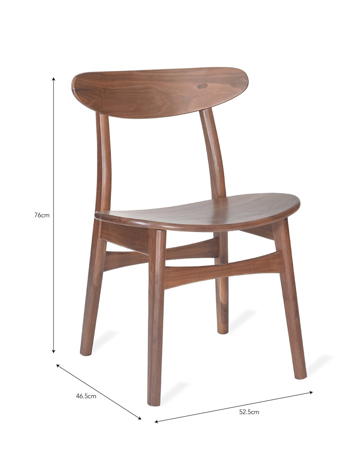 Garden Trading Kersoe Dining Chair - Walnut, Natural