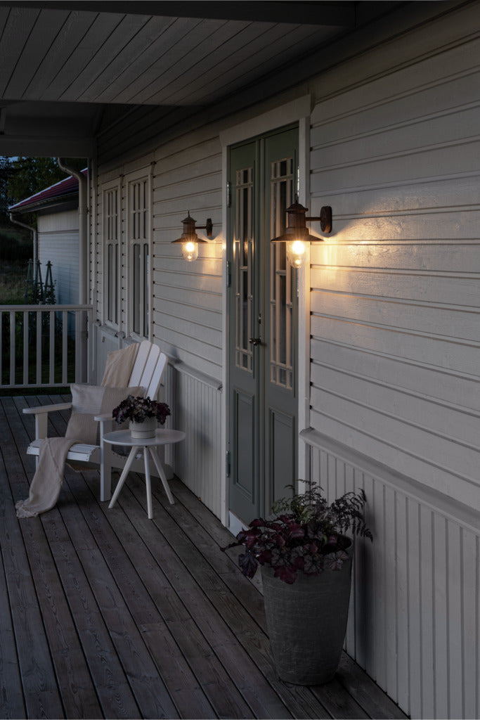 Konstsmide Napoli Outdoor Wall Light Rust Coloured IP44 – from Amos Lighting + Home