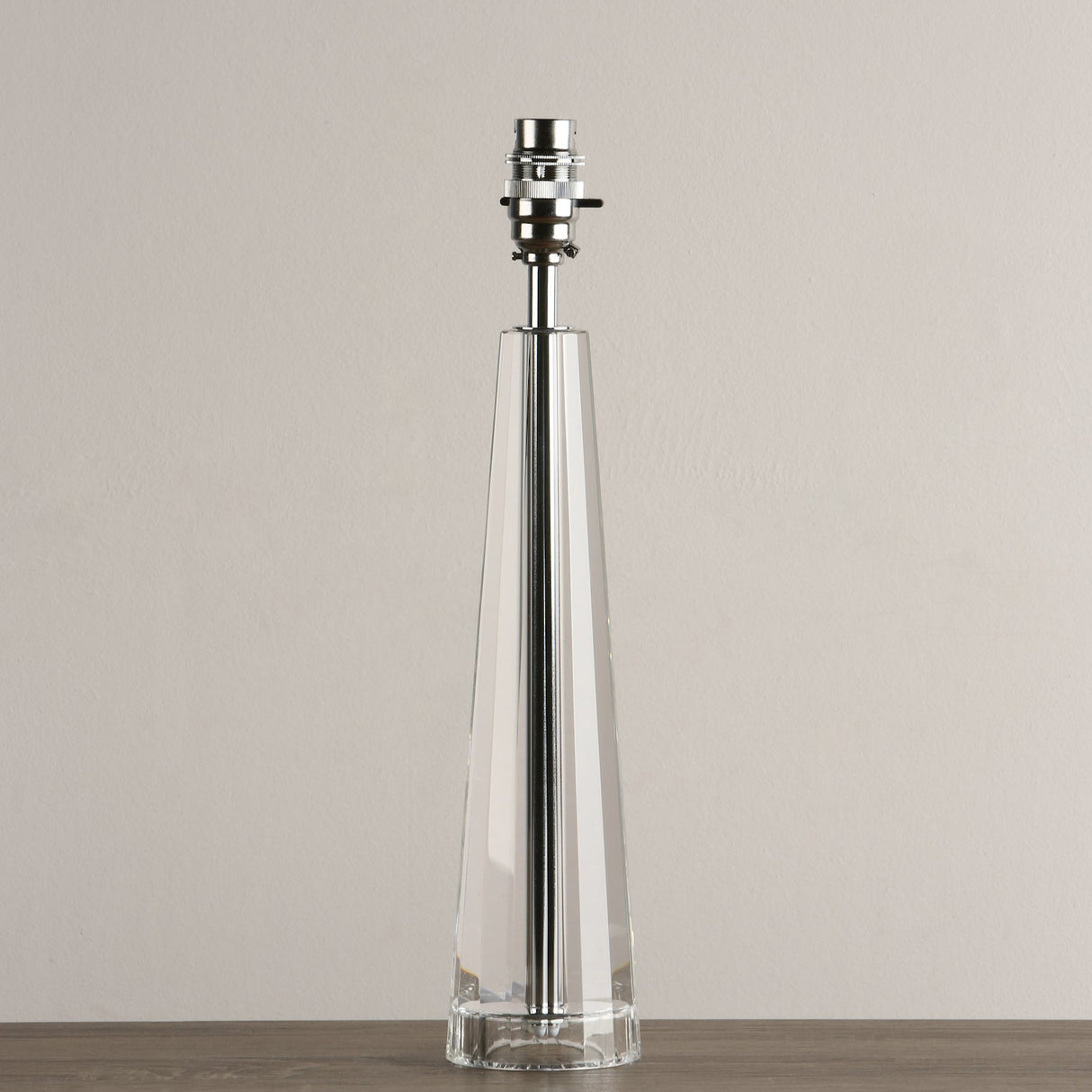 Laura Ashley Blake Cut Glass Crystal Obelisk Table Lamp Base Large