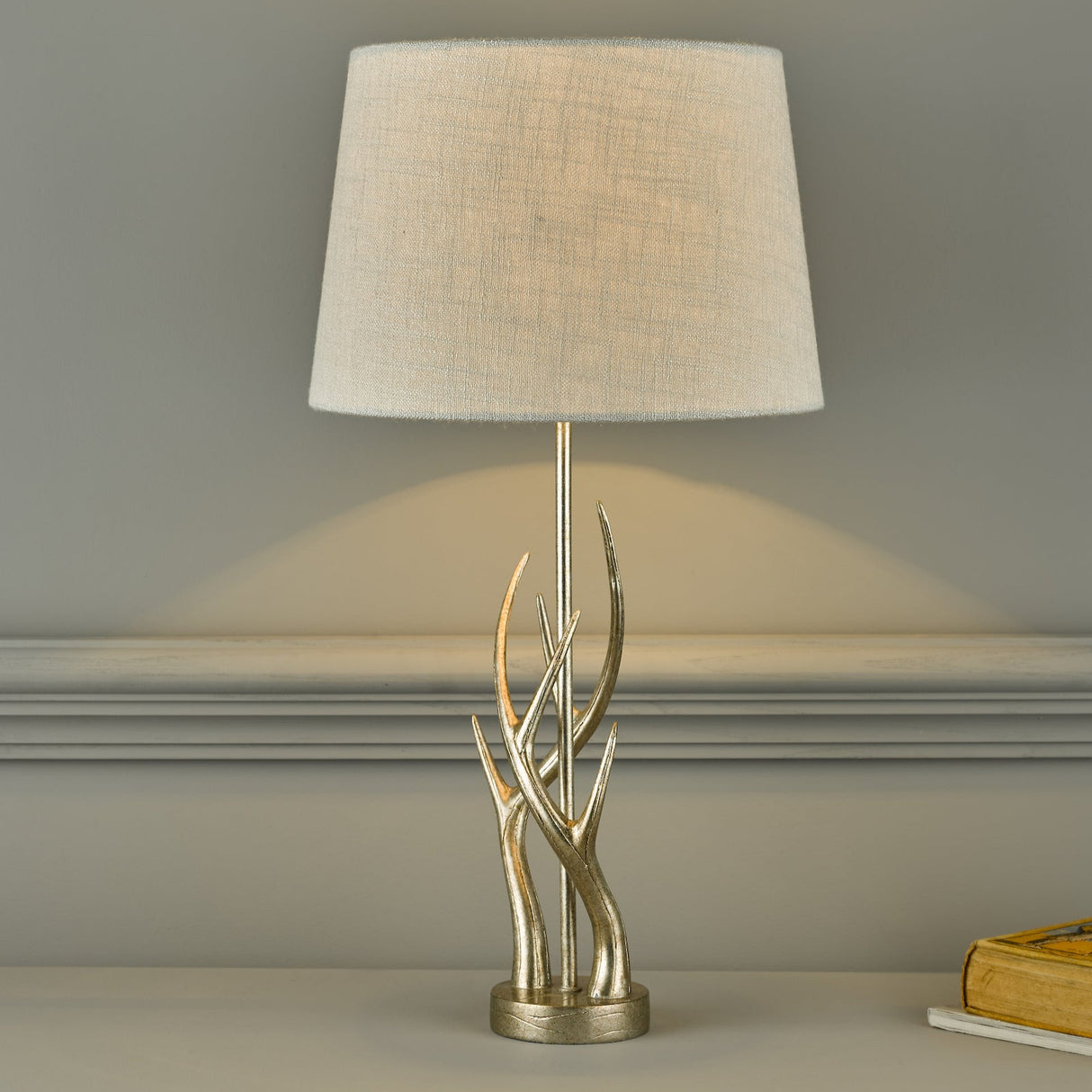 Laura Ashley Mulroy Champagne Antler Table Lamp Base