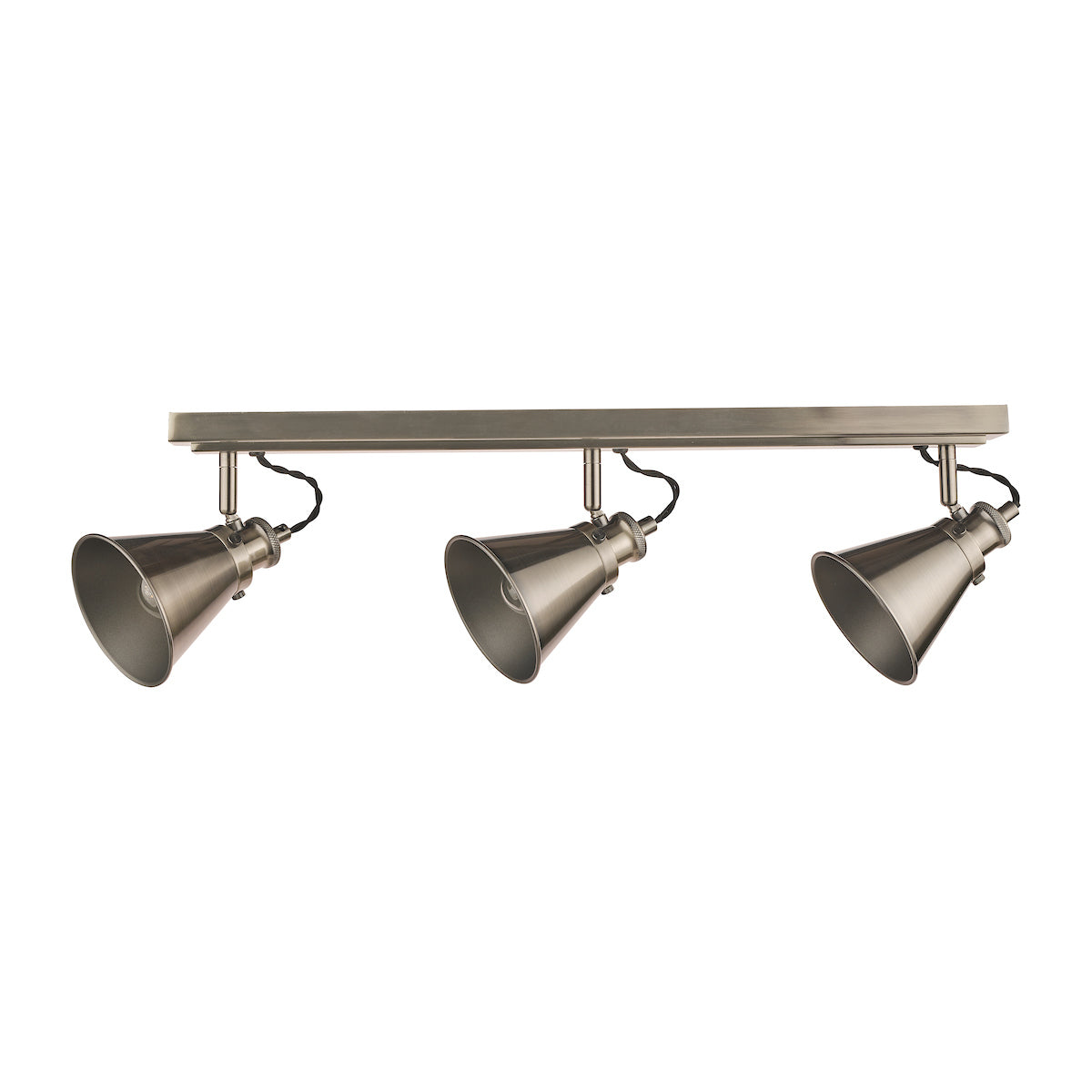 Laura Ashley Rufus 3 Light Bar Spotlight Industrial Nickel