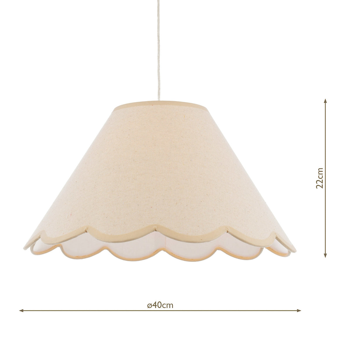 Laura Ashley Cordwell Easy Fit Pendant Natural
