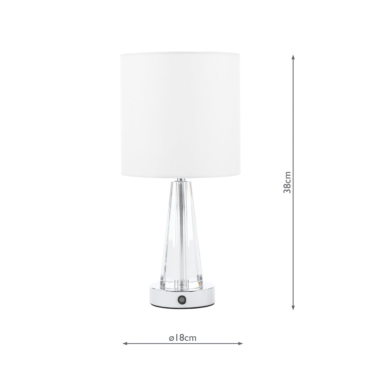 Laura Ashley Blake Rechargeable Touch Table Lamp LED