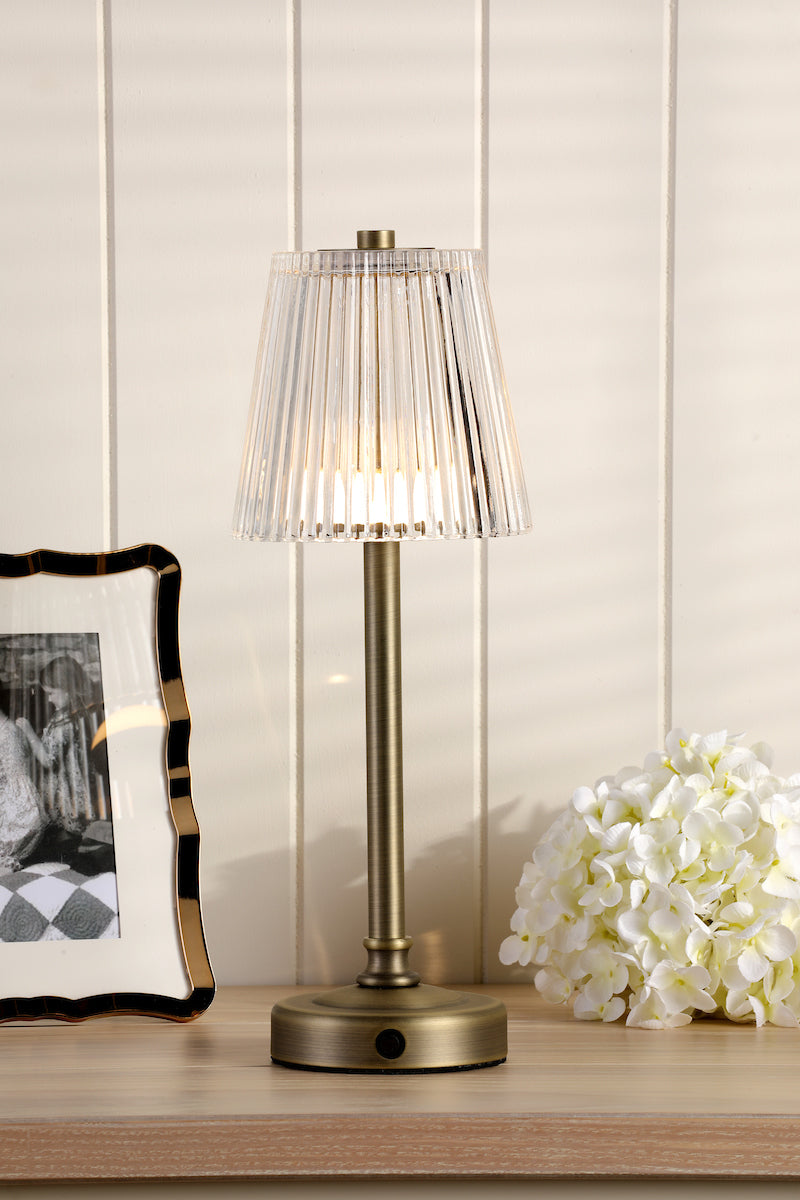 Laura Ashley Callaghan Rechargeable Touch Table Lamp LED