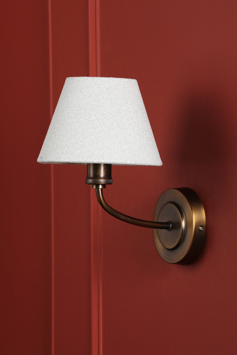 Laura Ashley Denston Wall Light Antique Bronze With Shade