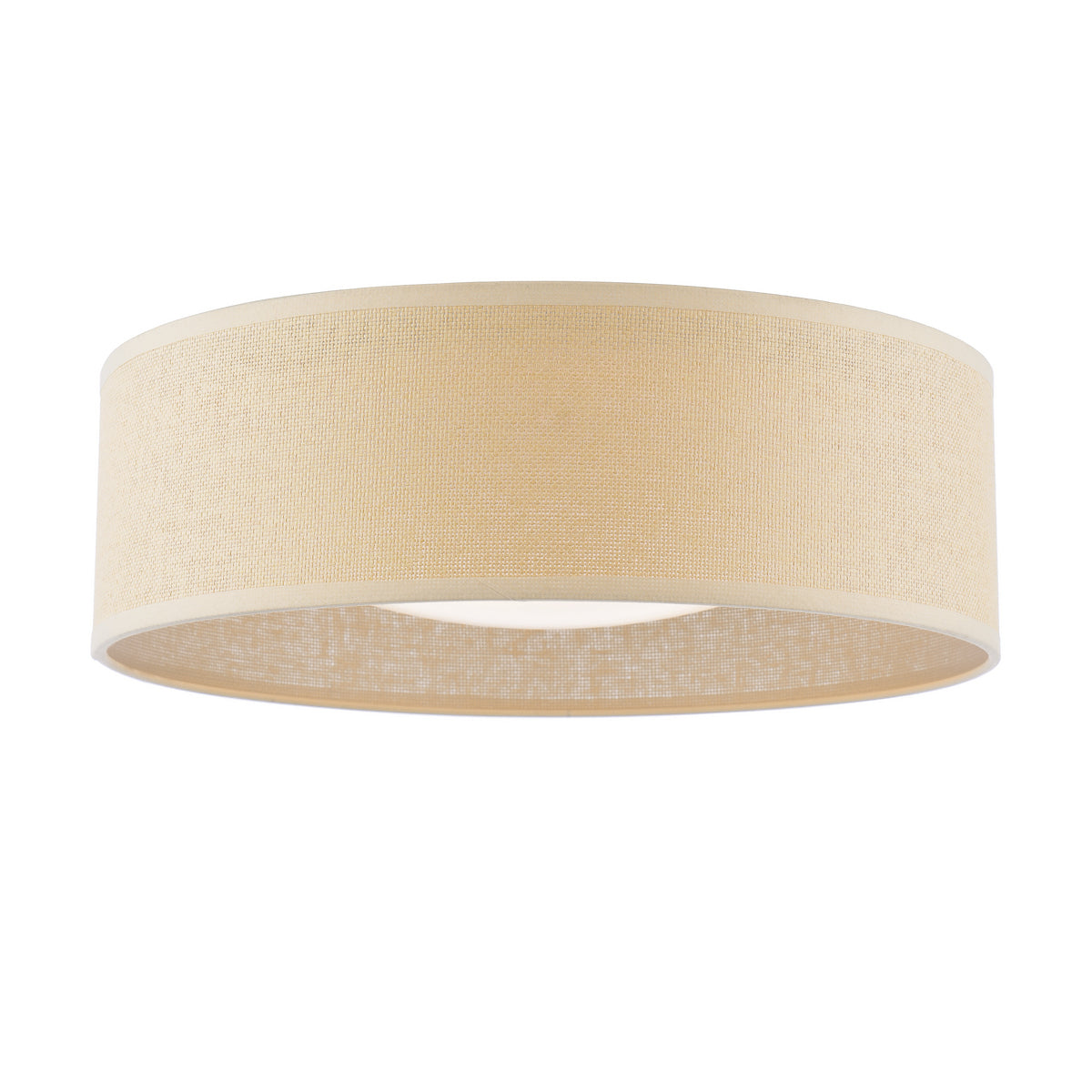 Laura Ashley Buckenham 2 Light Flush Wood Ceiling Light with Frosted Acrylic