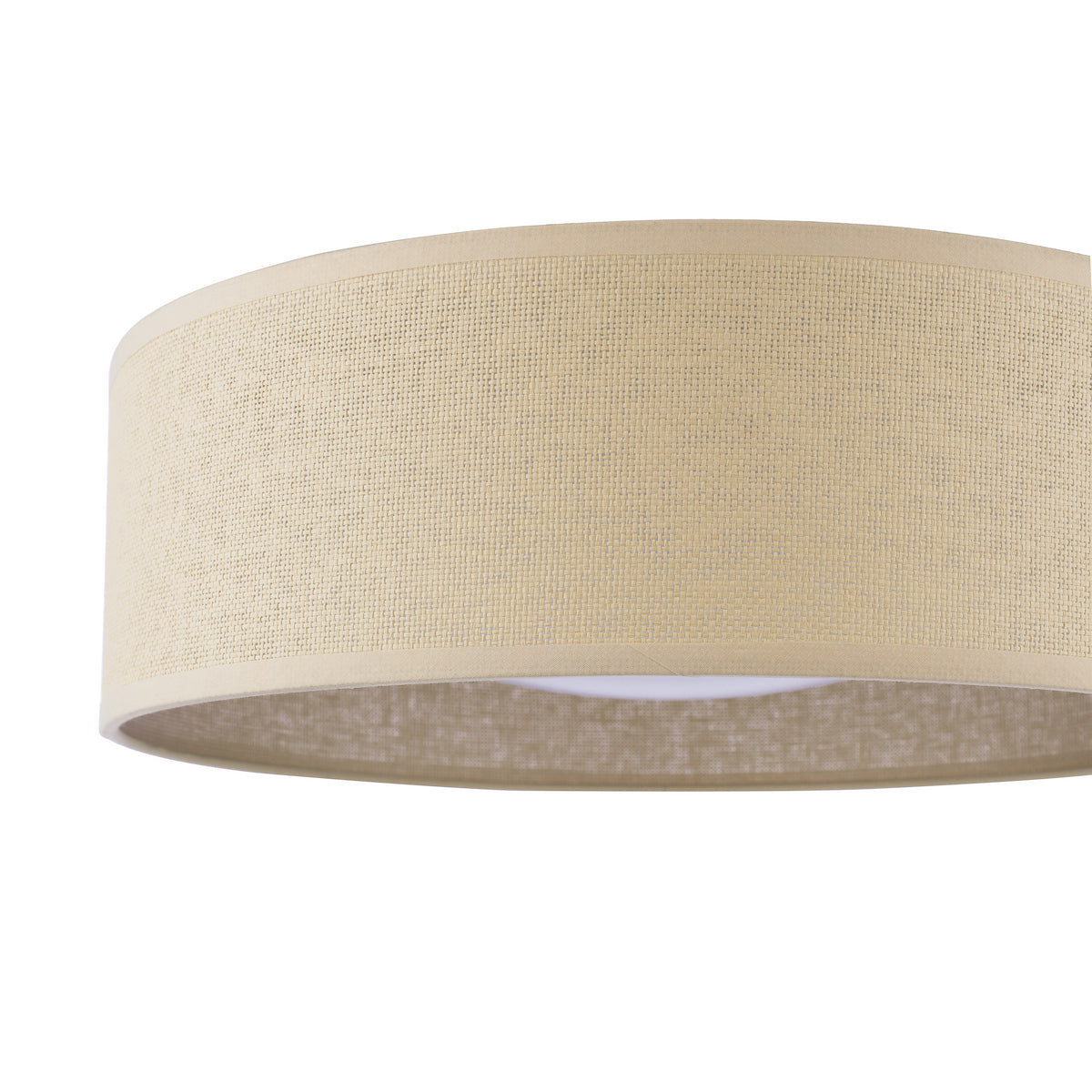 Laura Ashley Buckenham 2 Light Flush Wood Ceiling Light with Frosted Acrylic