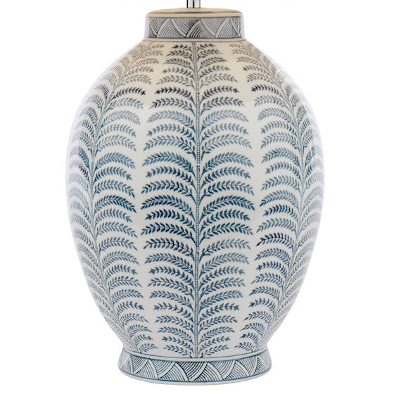 Laura Ashley Stannard Table Lamp Blue Ceramic With Grey Shade