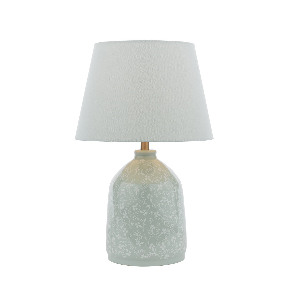 Laura Ashley Campion Table Lamp Blue Ceramic With Shade