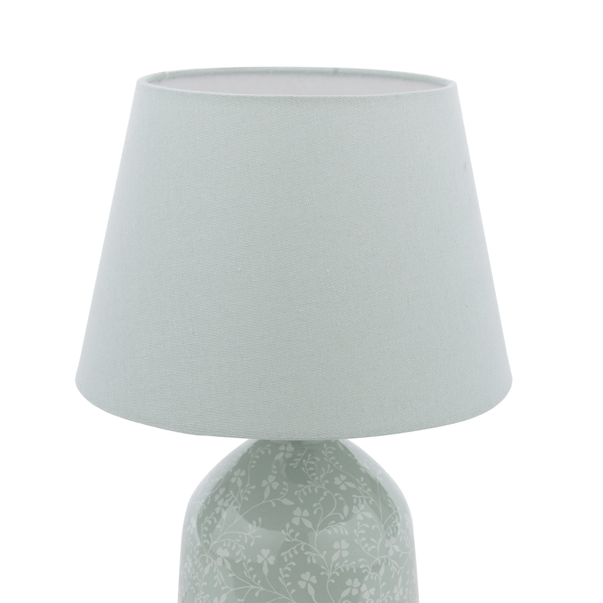 Laura Ashley Campion Table Lamp Blue Ceramic With Shade