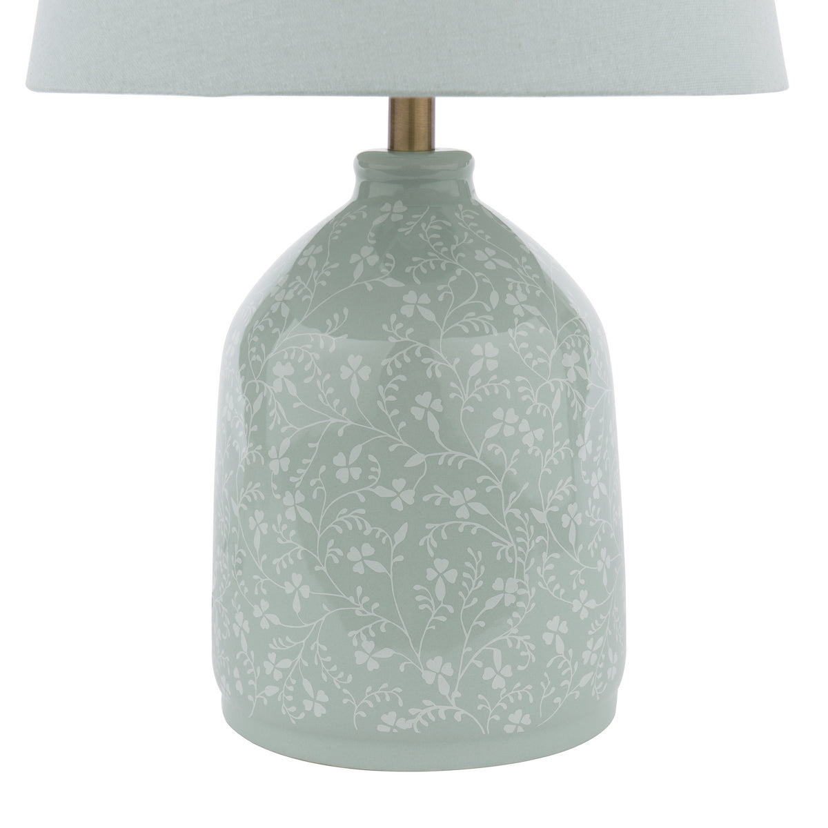 Laura Ashley Campion Table Lamp Blue Ceramic With Shade
