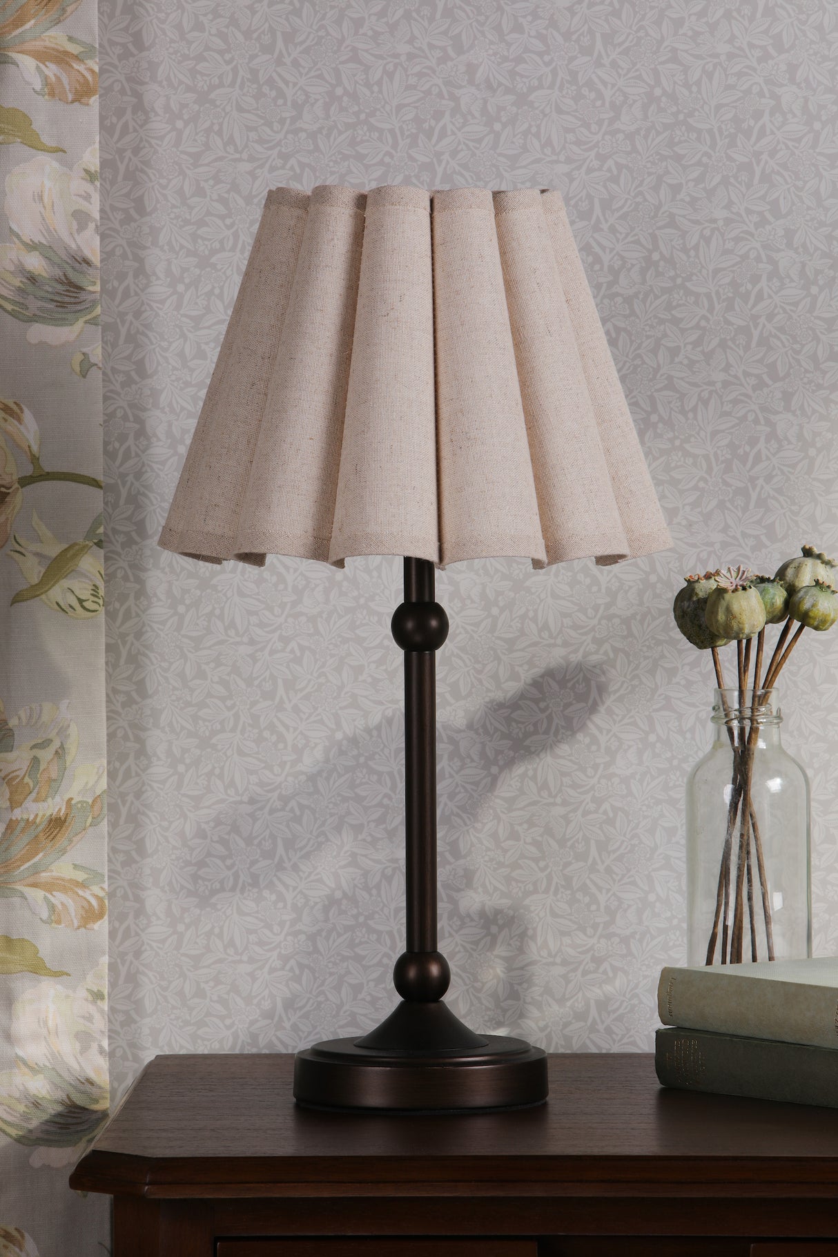 Laura Ashley Holwell Table Lamp Antique Bronze With Shade