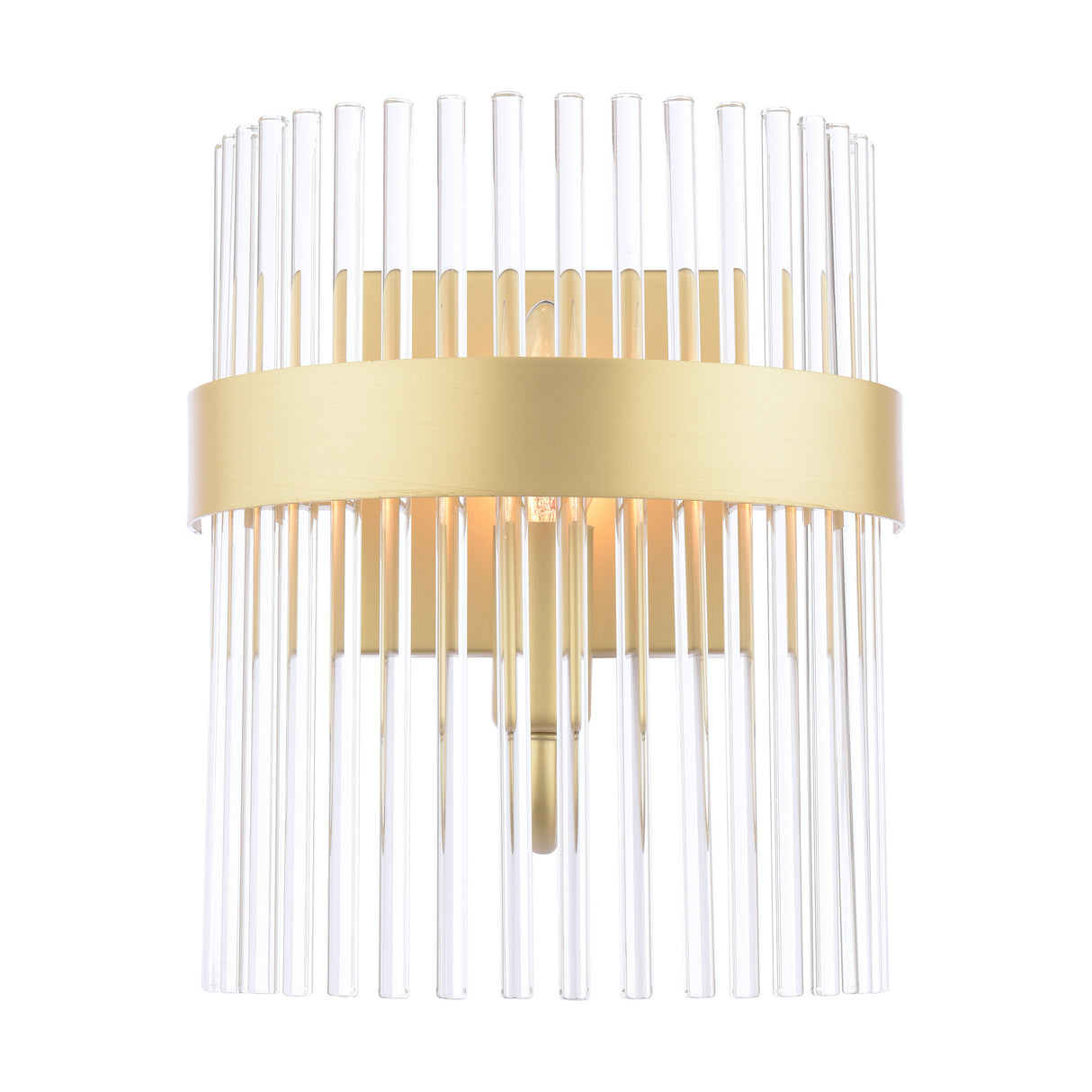 Laura Ashley Alexa Wall Light Glass and Matt Antique Brass