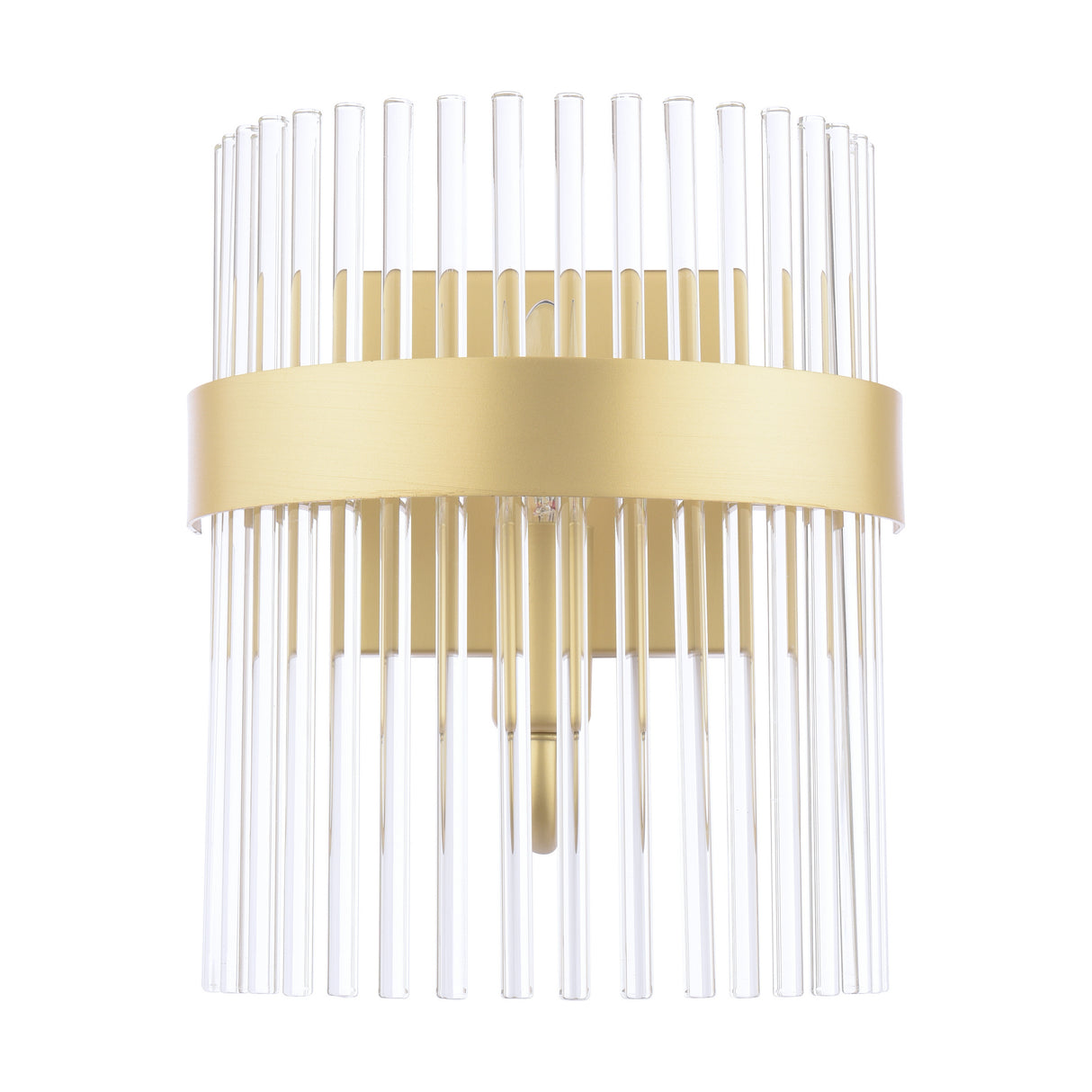 Laura Ashley Alexa Wall Light Glass and Matt Antique Brass