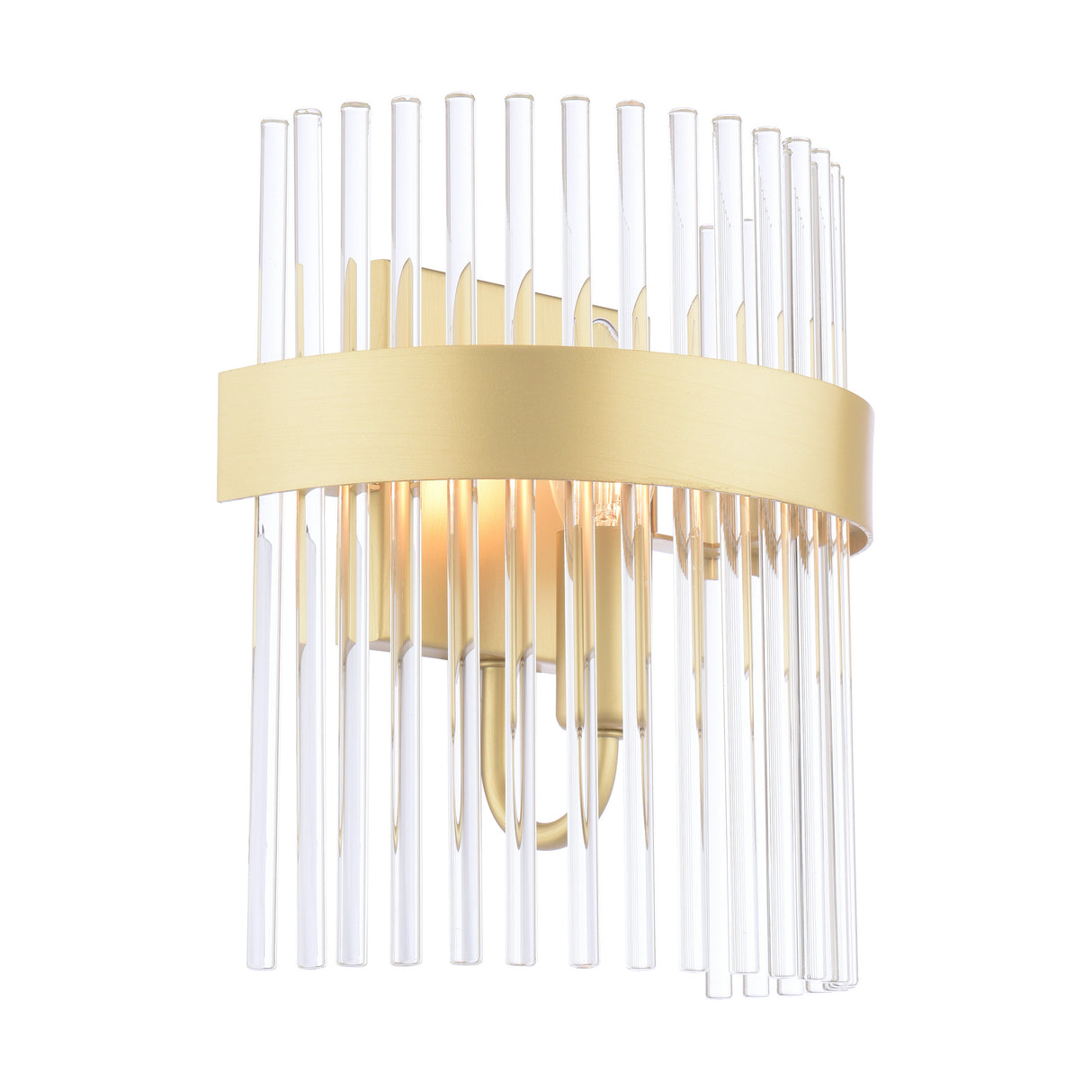 Laura Ashley Alexa Wall Light Glass and Matt Antique Brass