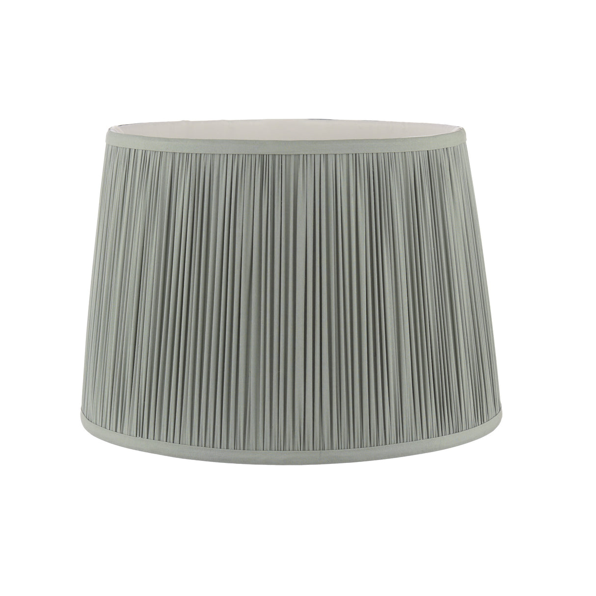 Laura Ashley Hemsley Green 100% Silk Tapered Drum Shade 30.5cm