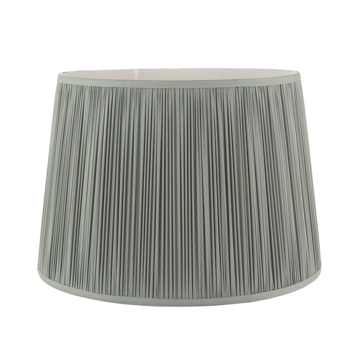 Laura Ashley Hemsley Green 100% Silk Tapered Drum Shade 40.6cm