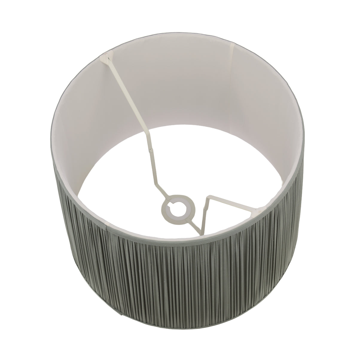 Laura Ashley Hemsley Green 100% Silk Tapered Drum Shade 40.6cm