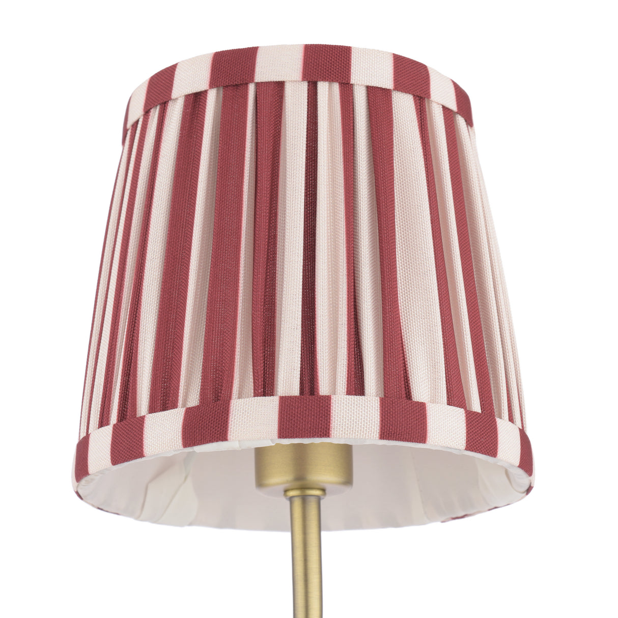 Laura Ashley Denwick Wall Light Matt Antique Brass With Red Shade