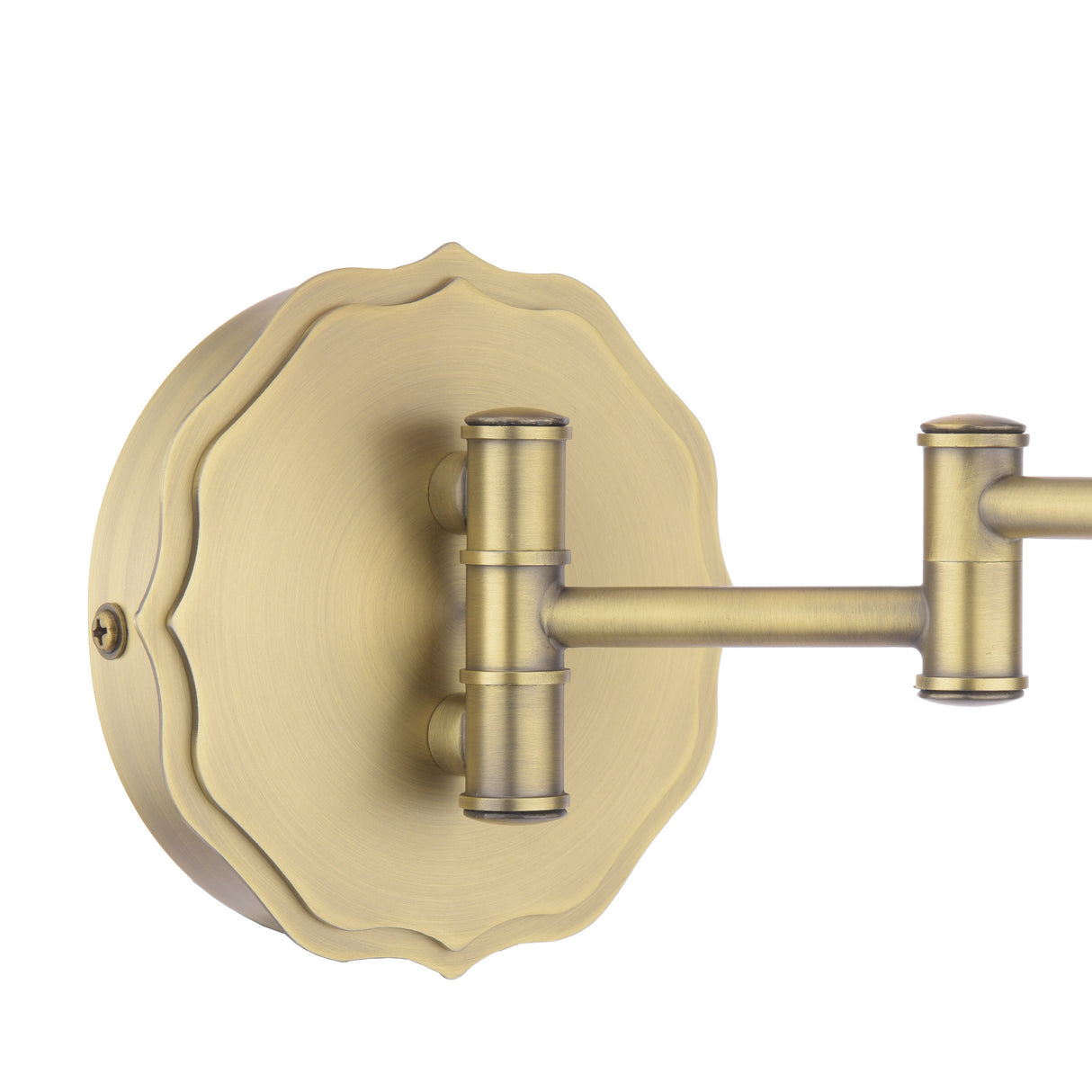 Laura Ashley Denwick Wall Light Matt Antique Brass With Red Shade