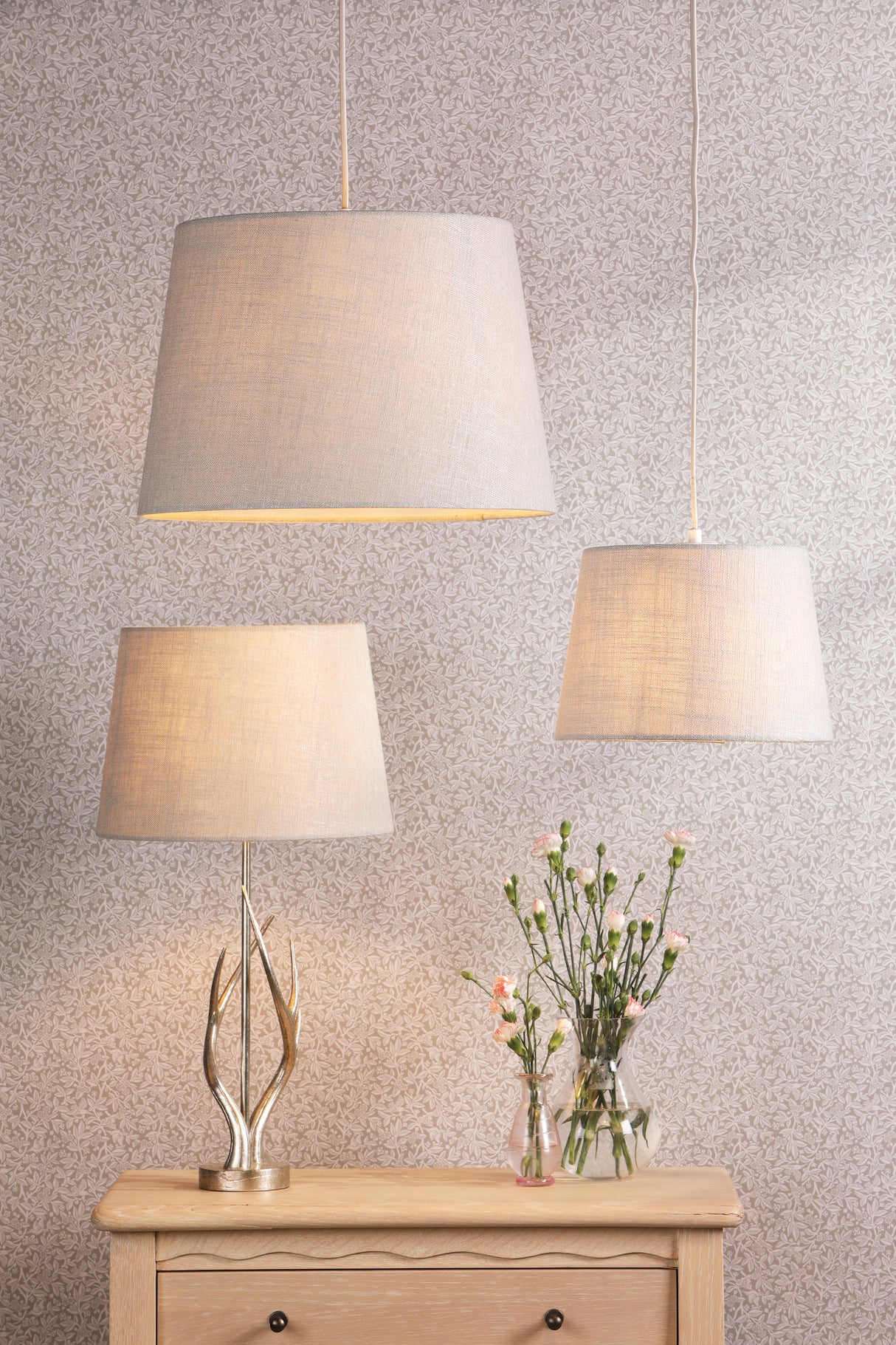 Laura Ashley Bacall Natural Linen Empire Shade 40.5cm