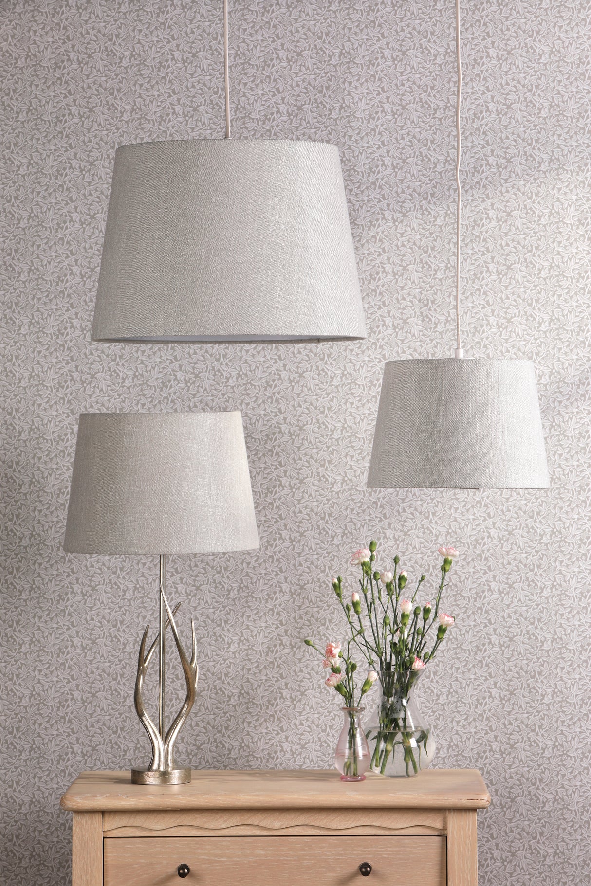 Laura Ashley Bacall Natural Linen Empire Shade 40.5cm