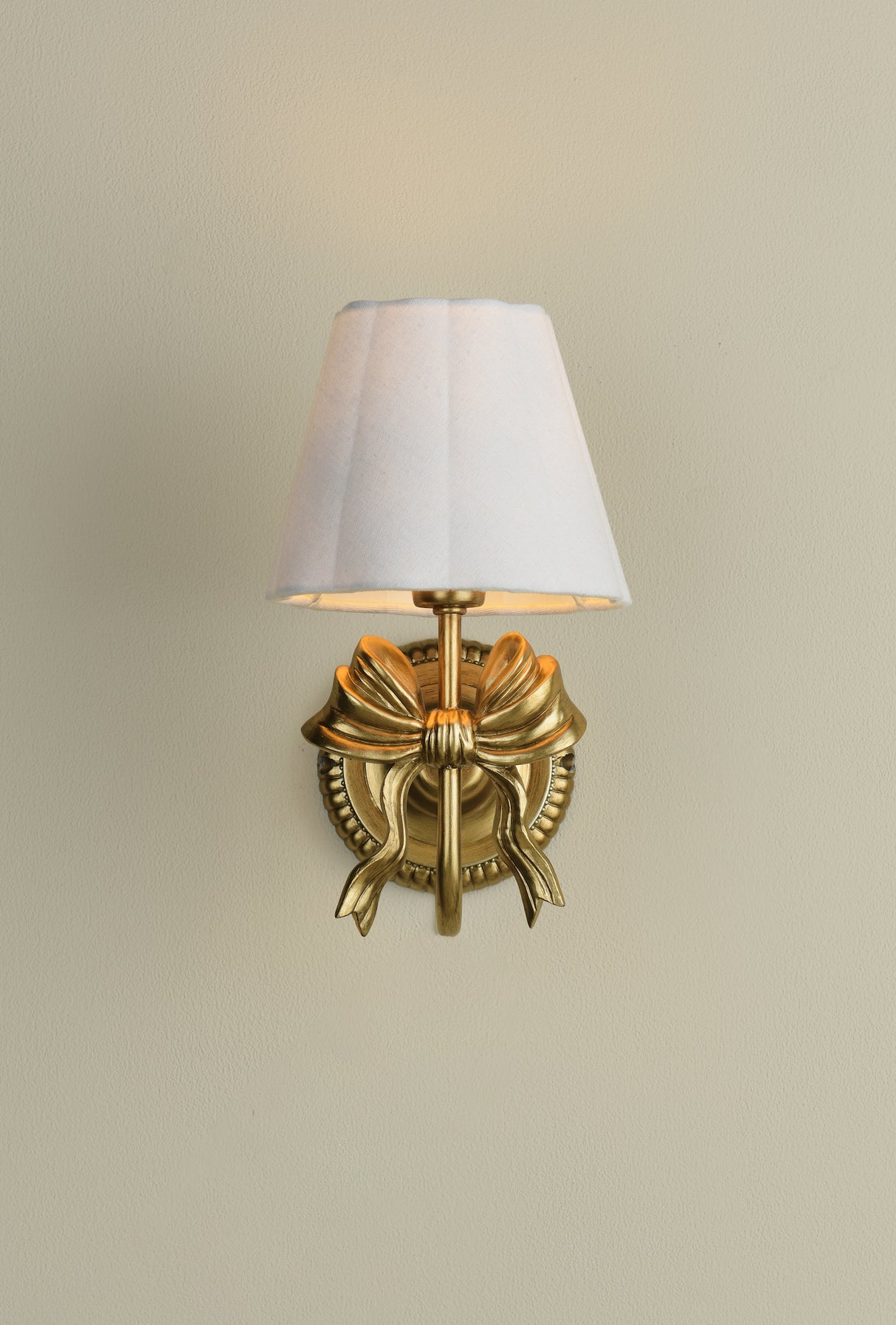 Laura Ashley Larkfield Wall Light Antique Gold With Shade