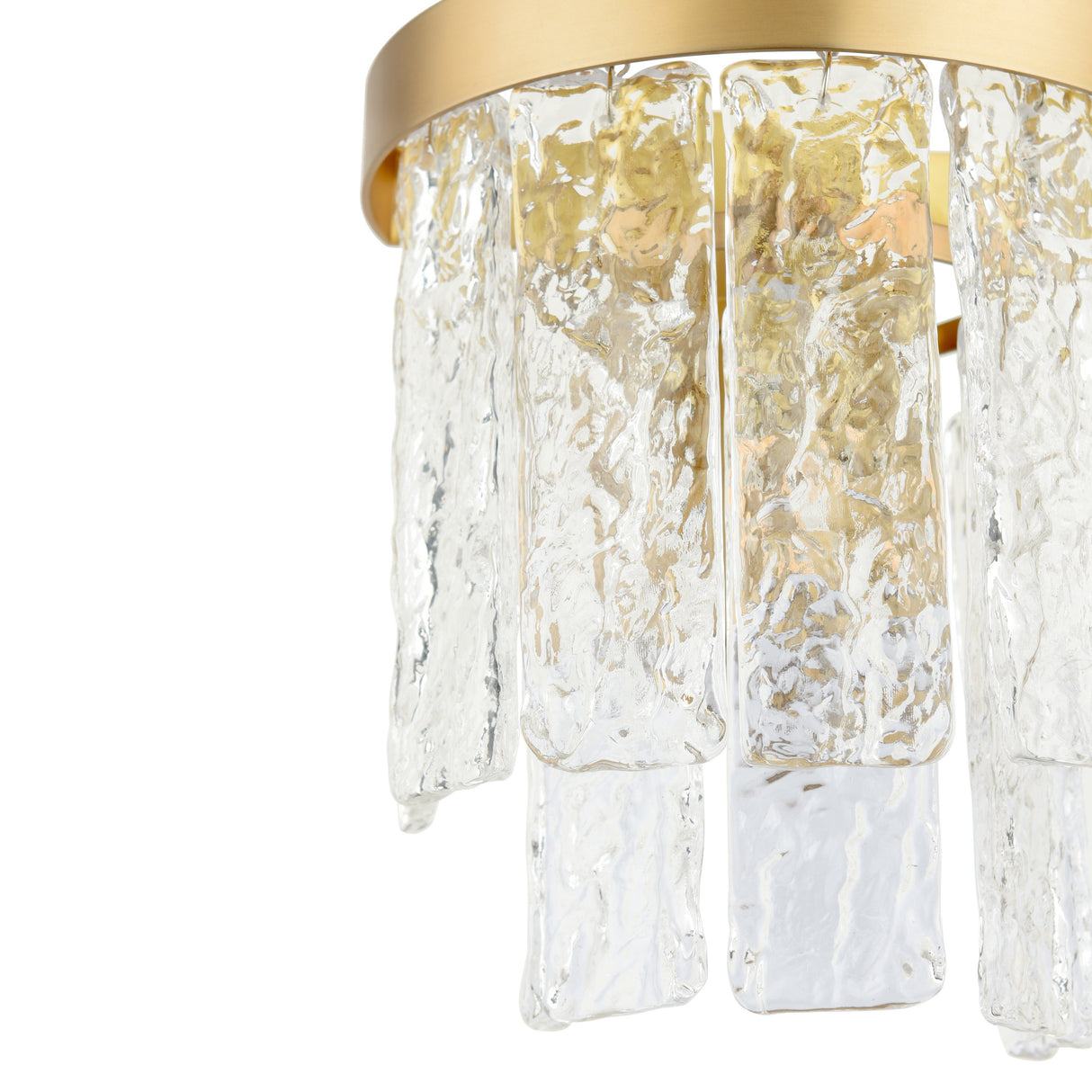 Laura Ashley Durnsford Wall Light Matt Antique Brass and Textured Glass