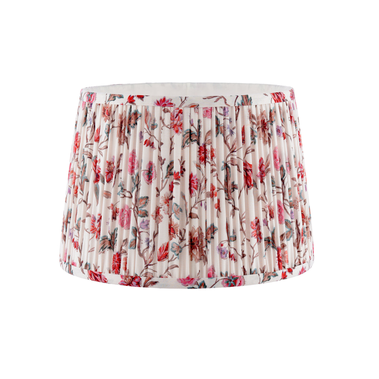 Laura Ashley Lingmell Trail Cream Cotton Tapered Drum Shade 30cm/12 inch