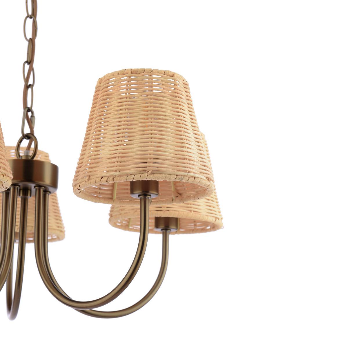 Laura Ashley Hasfield 5 Light Pendant Satin Bronze With Shade