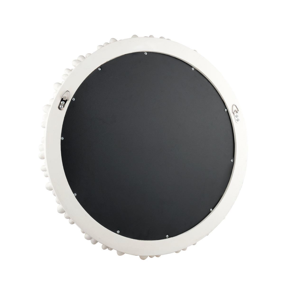 Laura Ashley Round Romsey Mirror Matt White 65cm