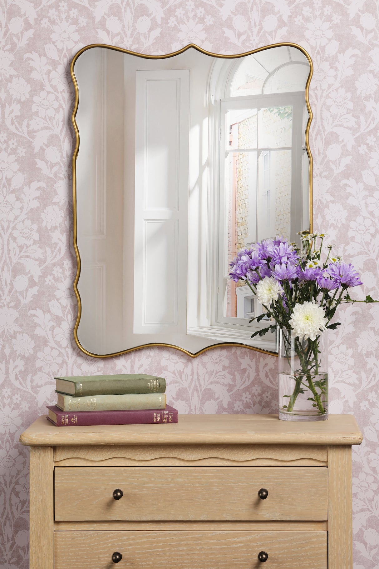 Laura Ashley Medora Rectangle Mirror Matt Gold 64.5 X 49.5cm