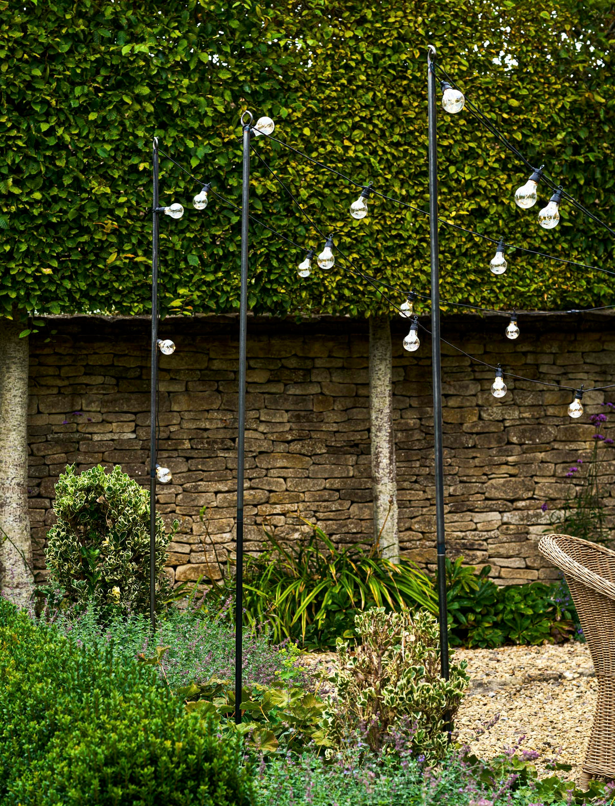 Garden Trading Festoon Lights Classic 20 Bulbs - Black