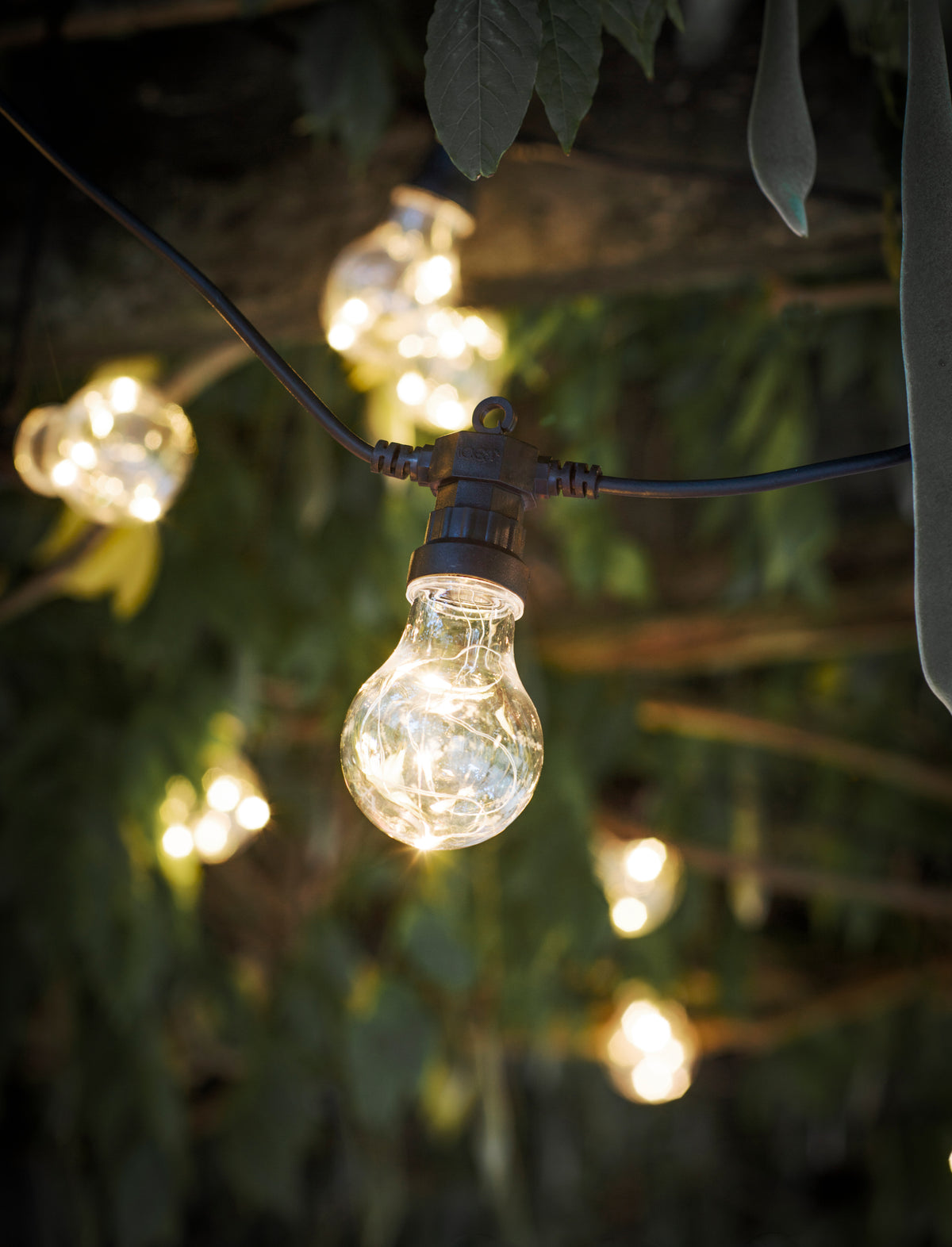 Garden Trading Festoon Lights Classic 20 Bulbs - Black