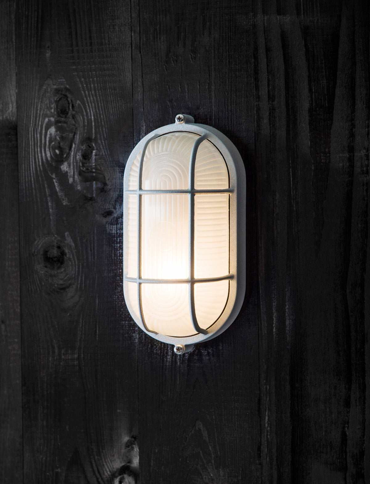 Garden Trading Chatham Bulk Head Light Oval Grey