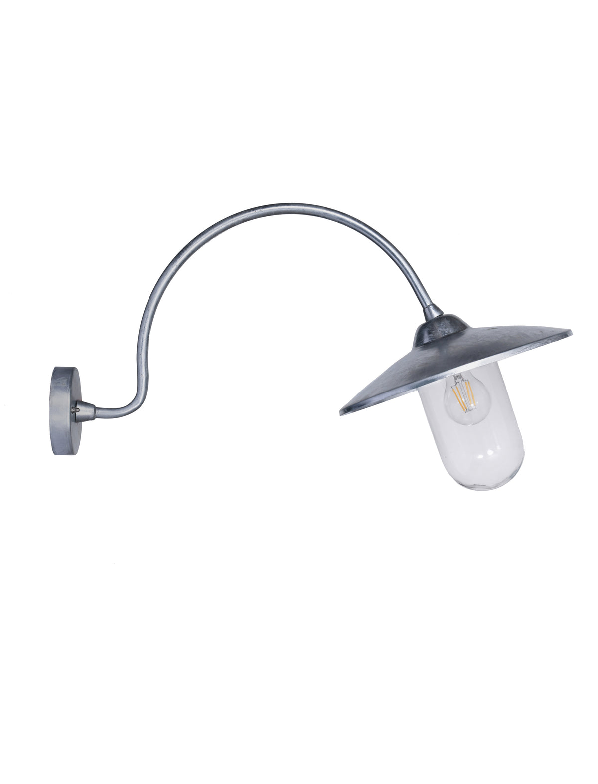 Garden Trading St Ives Arched Swan Neck - Galvanised Steel, Silver