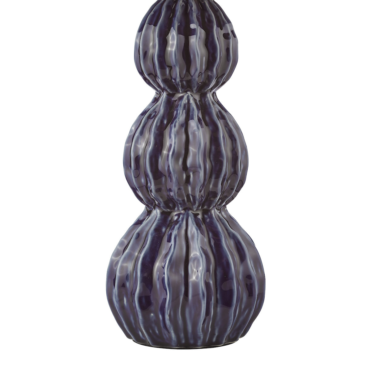Dar Lorelai Ceramic Table Lamp Blue With Shade