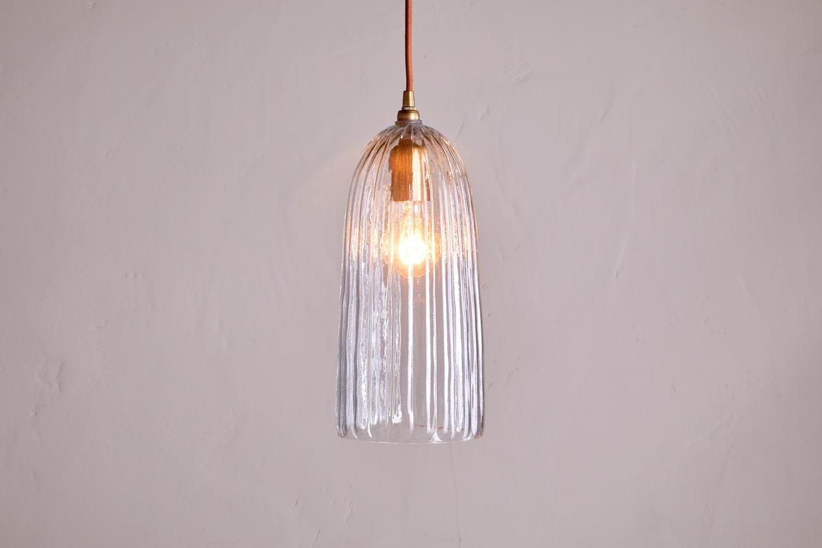 Nkuku Lumina Recycled Glass Pendant Clear