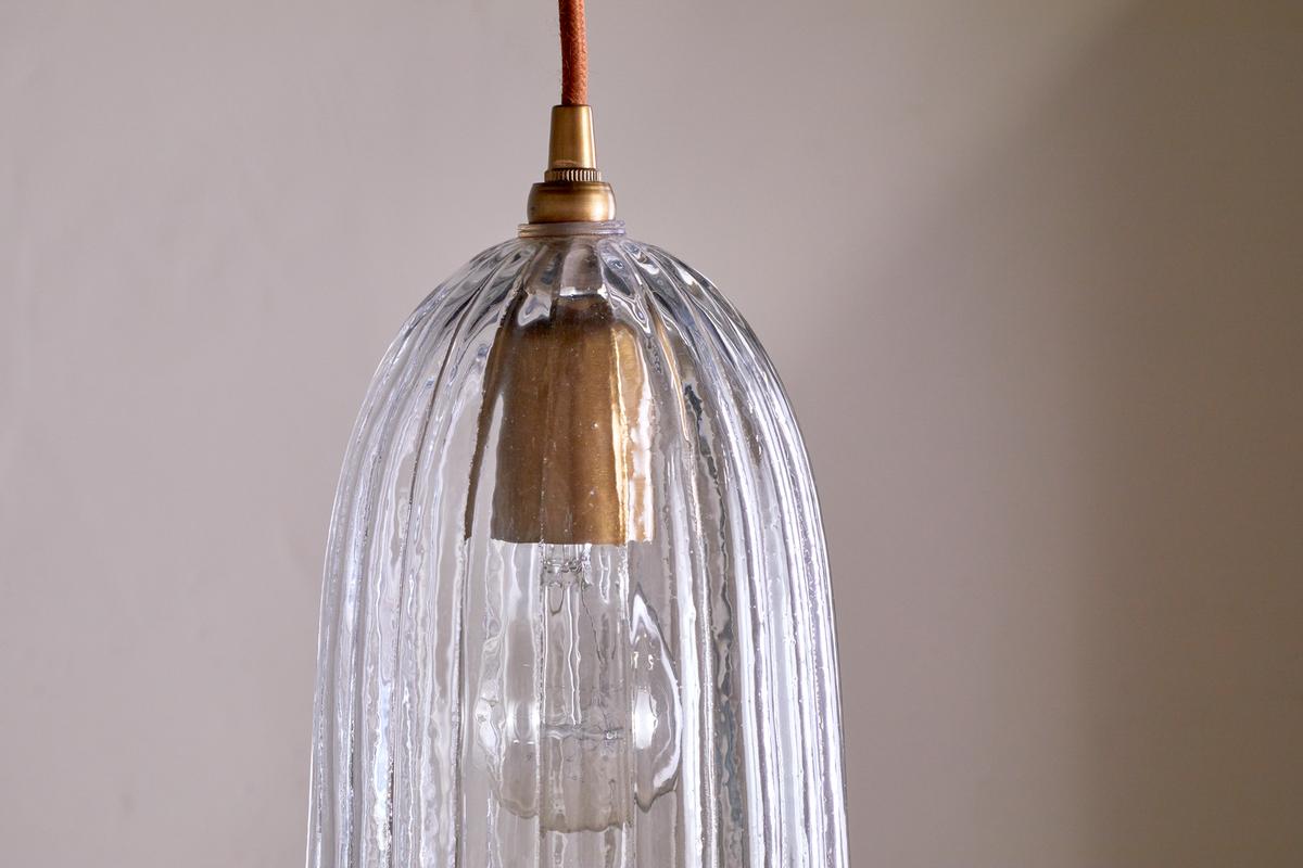 Nkuku Lumina Recycled Glass Pendant Clear