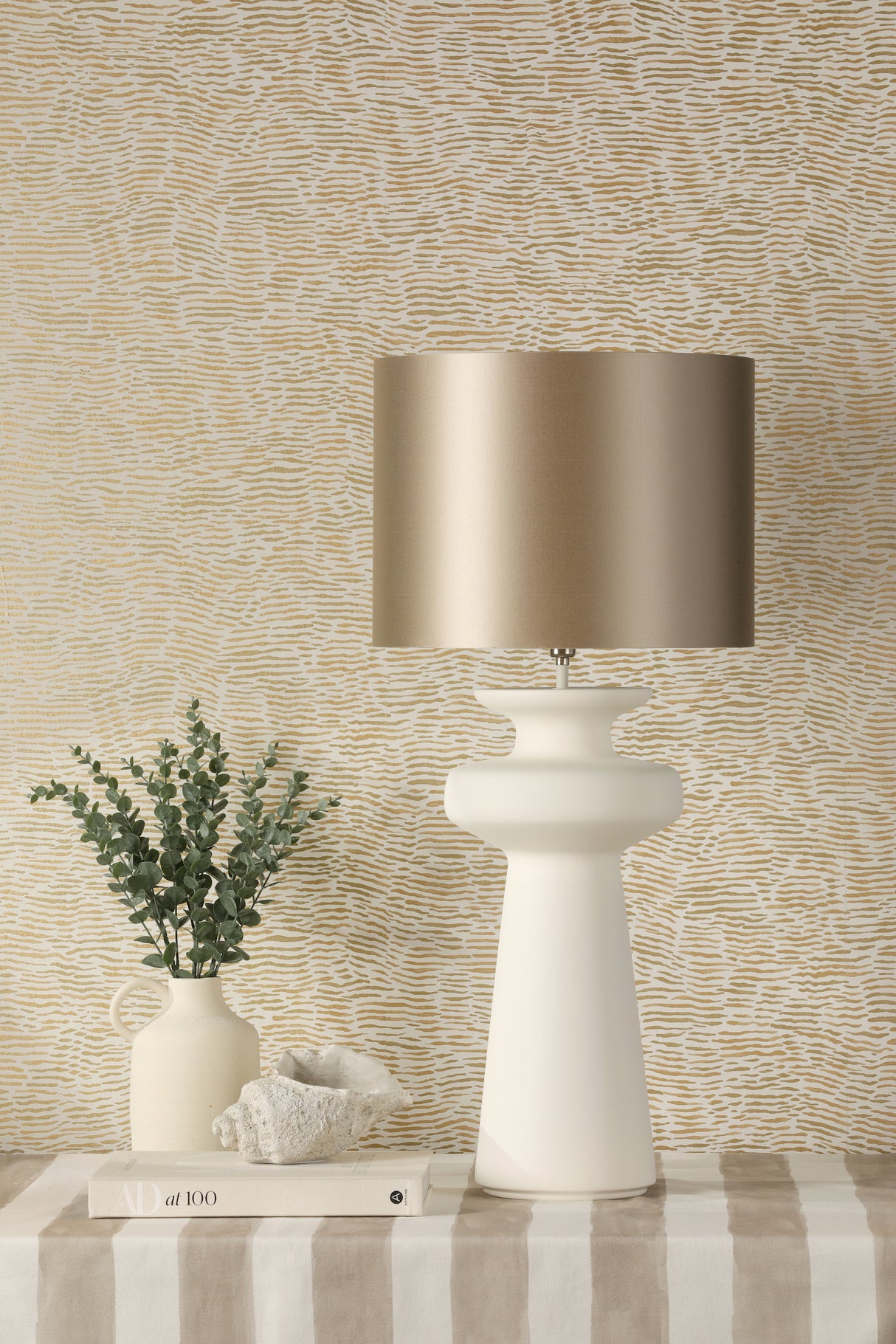 David Hunt Lustre Table Lamp White Base Only