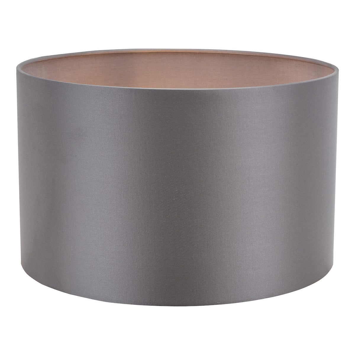 Dar Lyris Grey Cotton Drum Shade 40cm