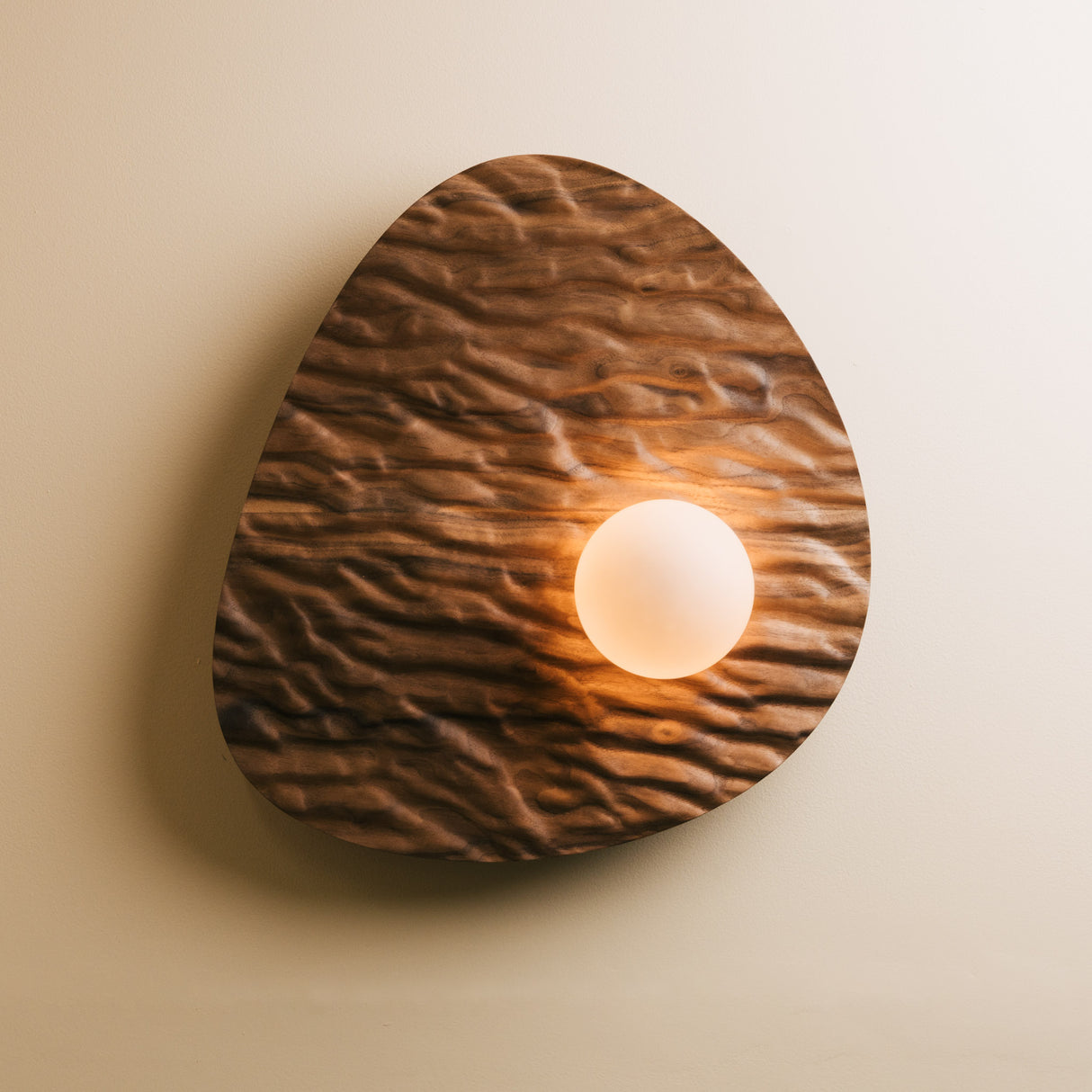 Studio Haran Towan Large Wall Light in Solid Wood