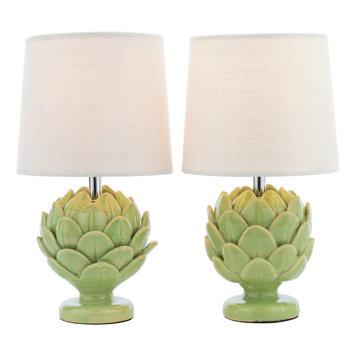 Laura Ashley Artichoke Twin Pack Table Lamp Green – from Amos Lighting + Home