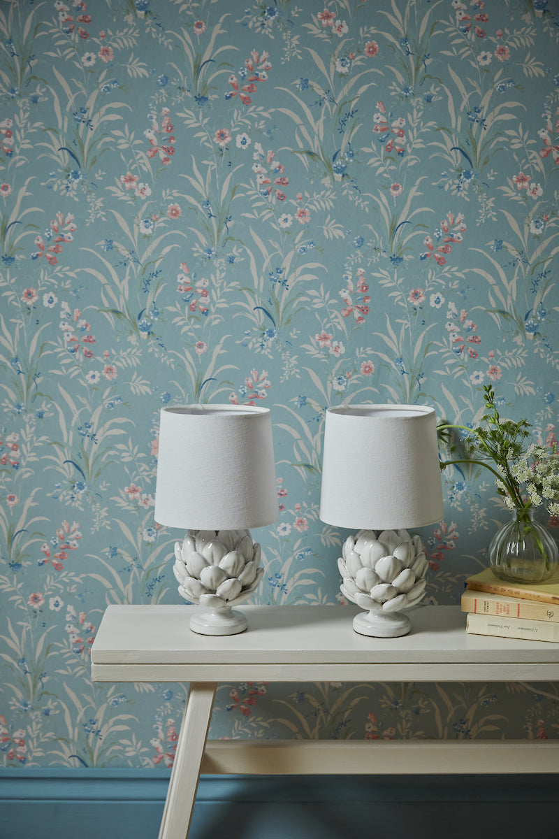 Laura Ashley Artichoke Twin Pack Table Lamp White – from Amos Lighting + Home