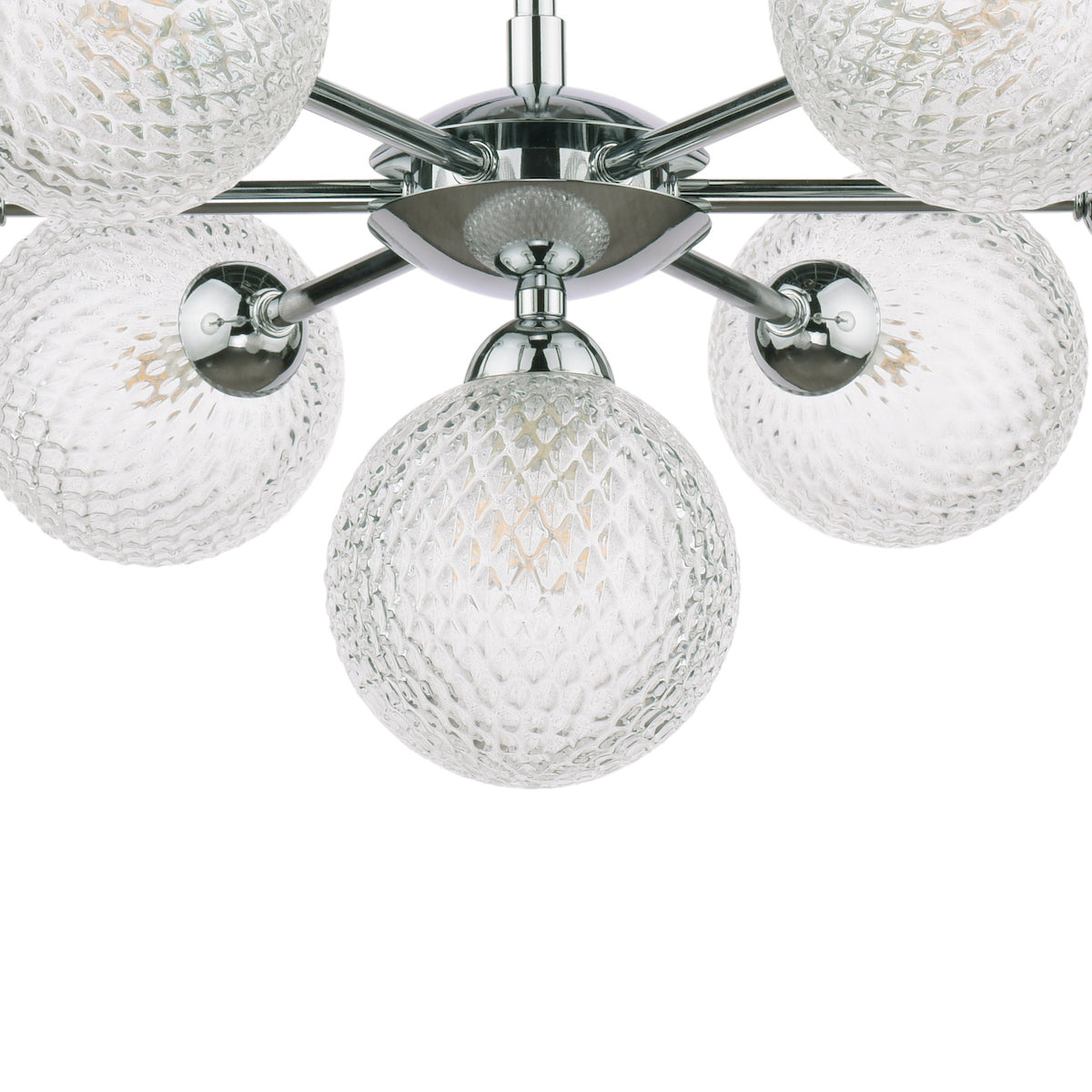 Laura Ashley Atherton Semi Flush Ceiling Light Polished Chrome Glass – from Amos Lighting + Home