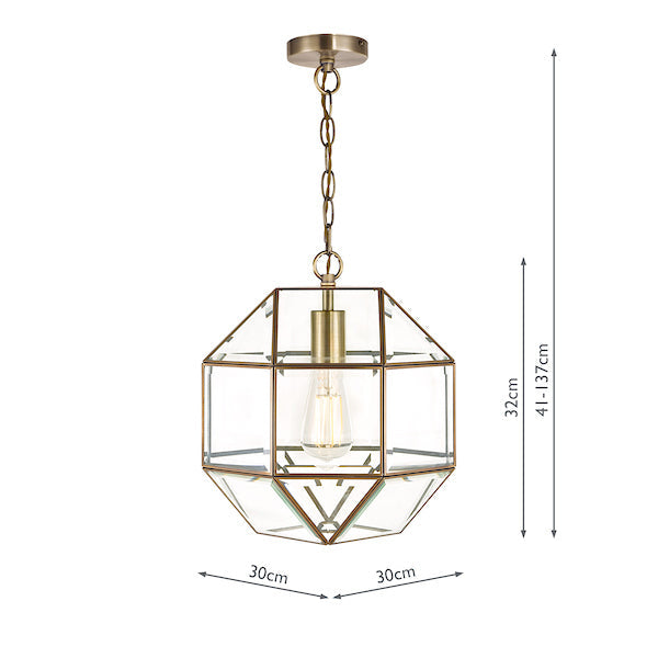 Laura Ashley Blackwell Pendant Antique Brass Glass – from Amos Lighting + Home