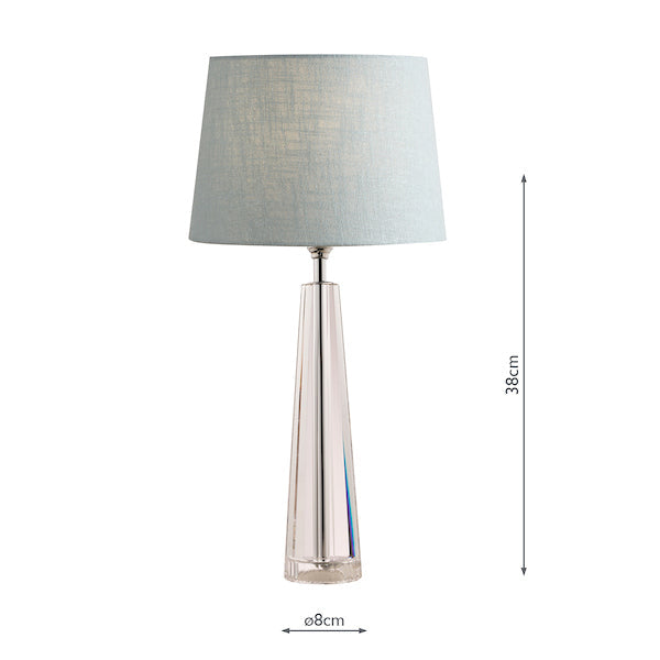 Laura Ashley Blake Cut Glass Crystal Obelisk Table Lamp Base Medium – from Amos Lighting + Home