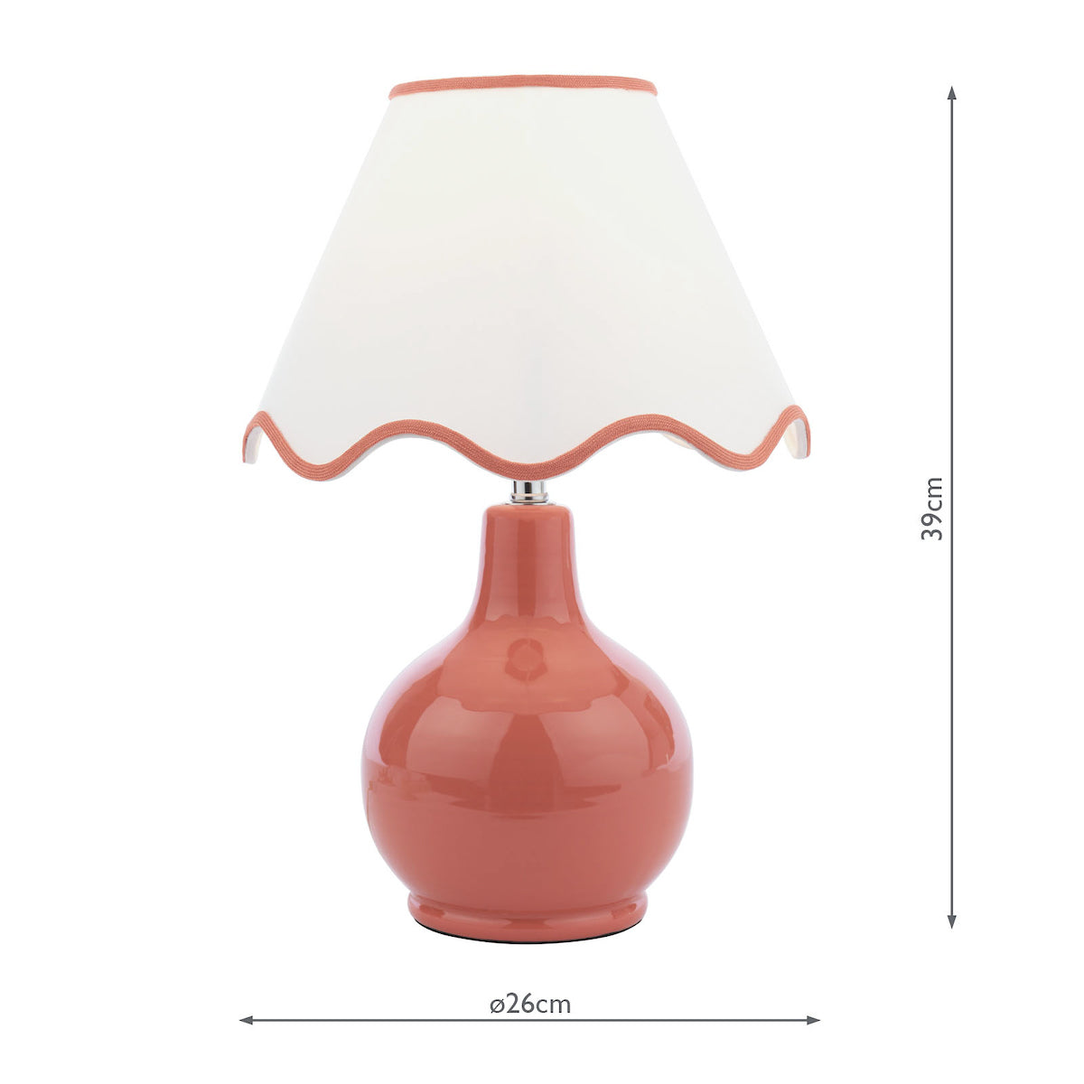 Laura Ashley Bramhope Table Lamp Terracotta – from Amos Lighting + Home