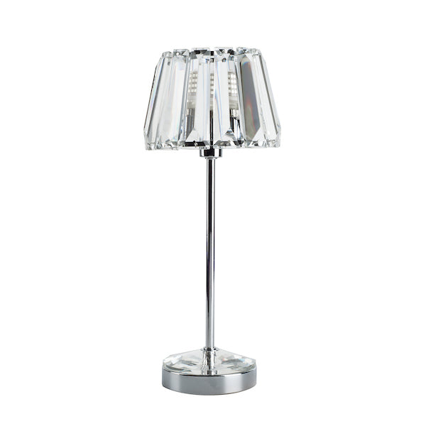 Laura Ashley Capri Small Table Lamp Polished Chrome – from Amos Lighting + Home