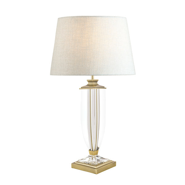 Laura Ashley Carson Large Table Lamp Antique Brass & Crystal – from Amos Lighting + Home